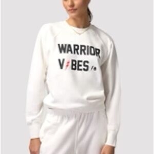 Spiritual Gangster White Long Sleeve Relaxed Sweatshirt